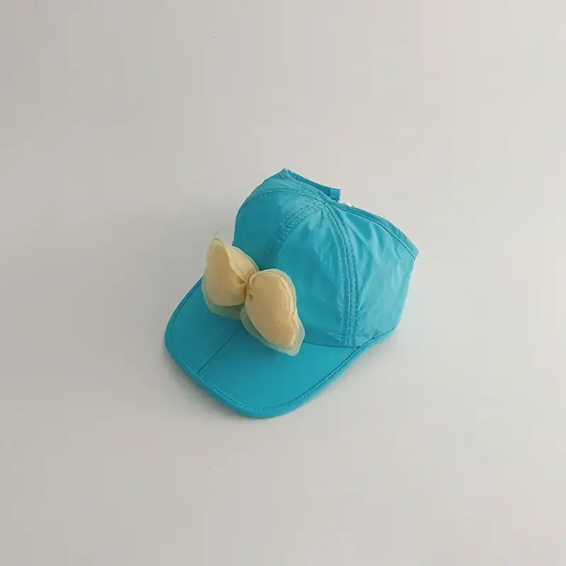 Pink Bow Girls Sunscreen Cap Quick-Drying - Image 5