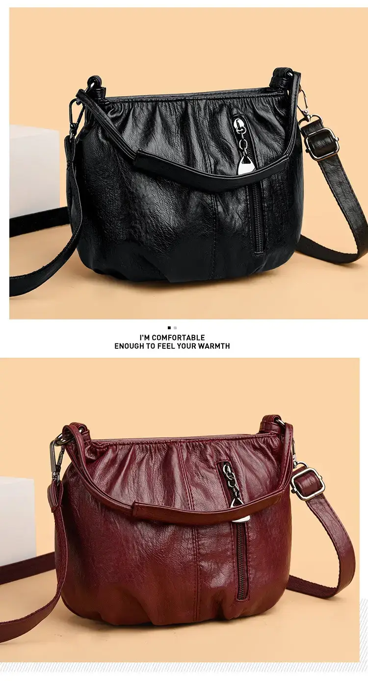Women's Brown Leather Mobile Phone Crossbody Bag 2026 — feature 10
