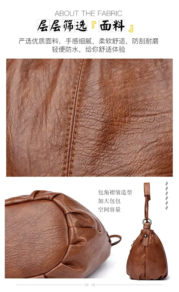 Women's Brown Leather Mobile Phone Crossbody Bag 2026 — feature 3