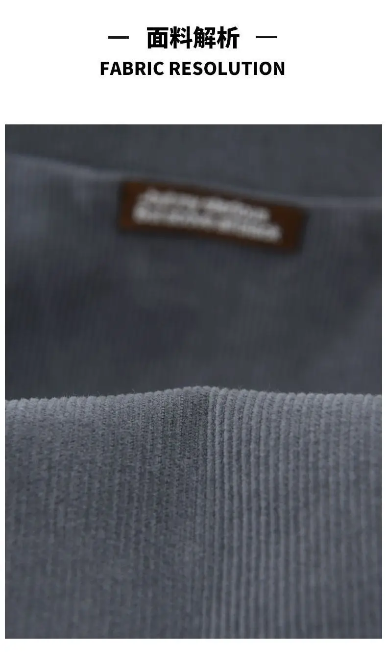 Men's Beige Corduroy Button Down Shirt — feature 3