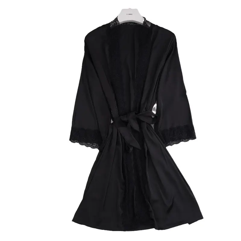 White Lace Bathrobe Nightgown for Women 2024 - Image 8