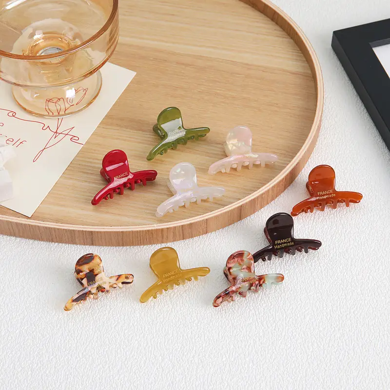 Acetate Hair Clips for Girls - 5 Pcs Colorful Set - Image 10