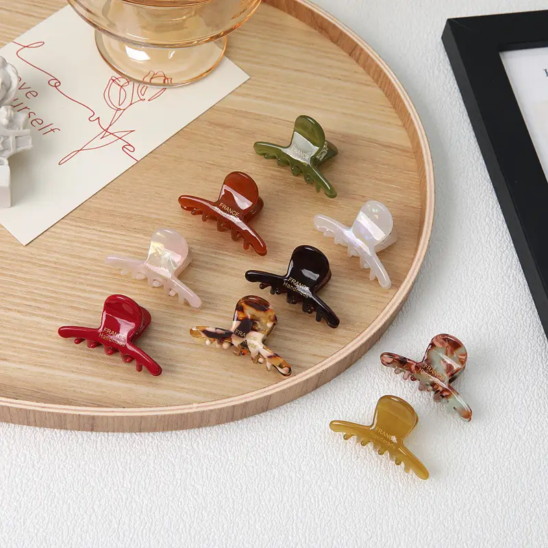 Acetate Hair Clips for Girls - 5 Pcs Colorful Set - Image 11