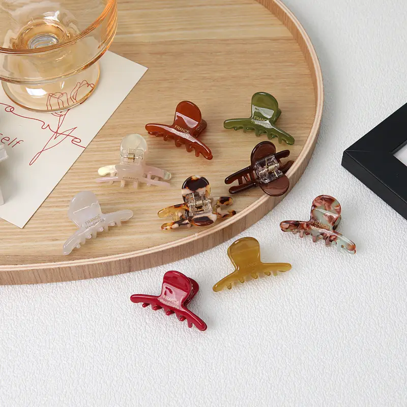 Acetate Hair Clips for Girls - 5 Pcs Colorful Set - Image 12