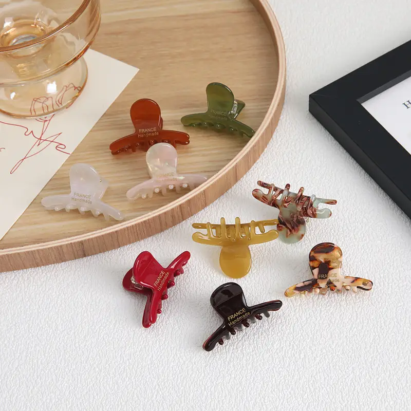Acetate Hair Clips for Girls - 5 Pcs Colorful Set - Image 13