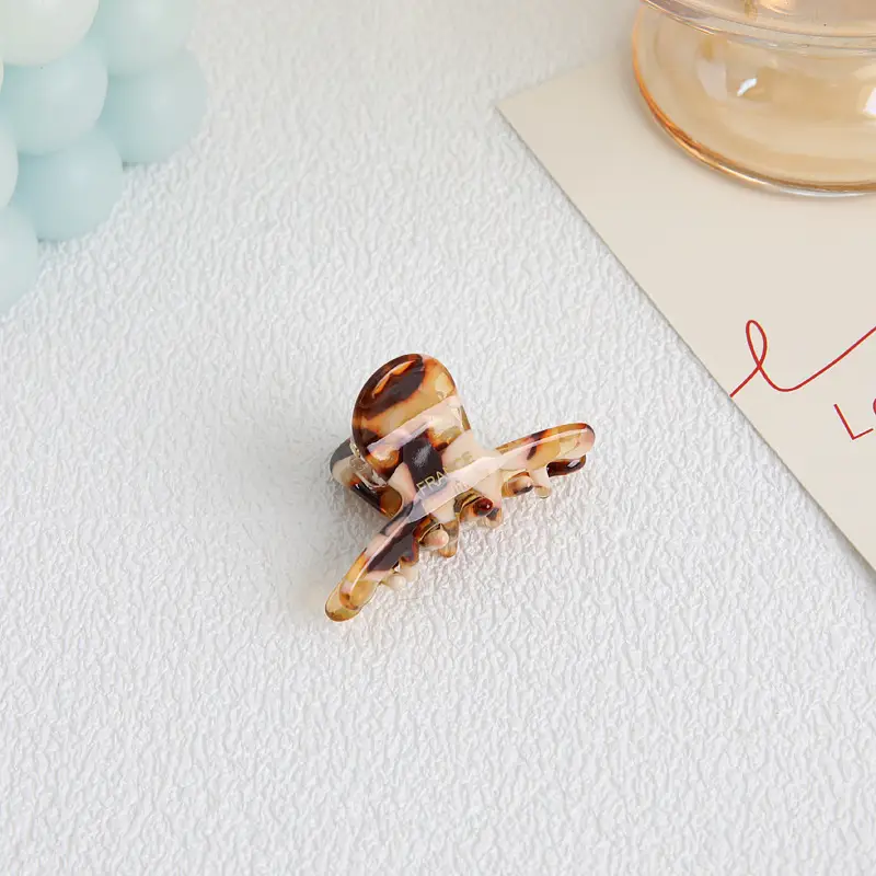 Acetate Hair Clips for Girls - 5 Pcs Colorful Set - Image 3