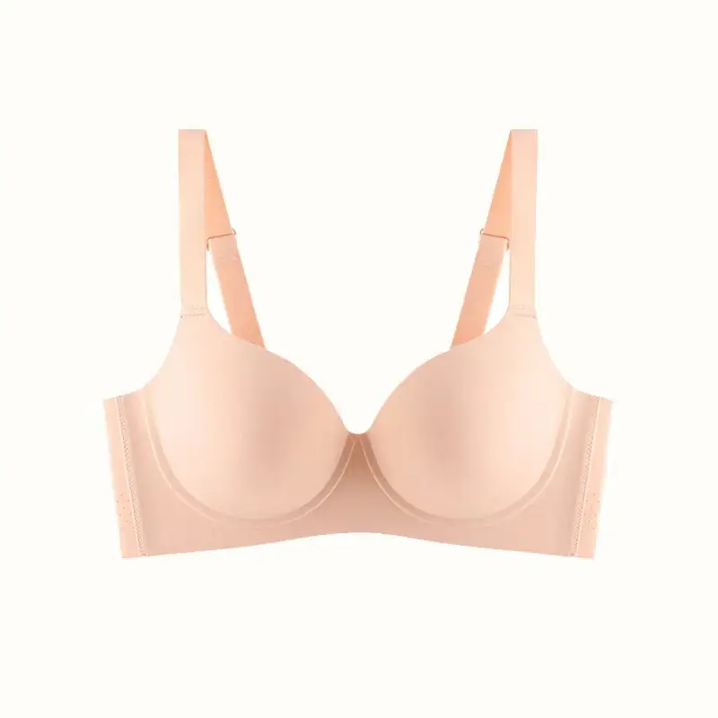 New Gap plus size Large Cup Soft Steel Ring Underwear Traceless Push-up Push-up Breathable Big Chest Show Small Text Bra