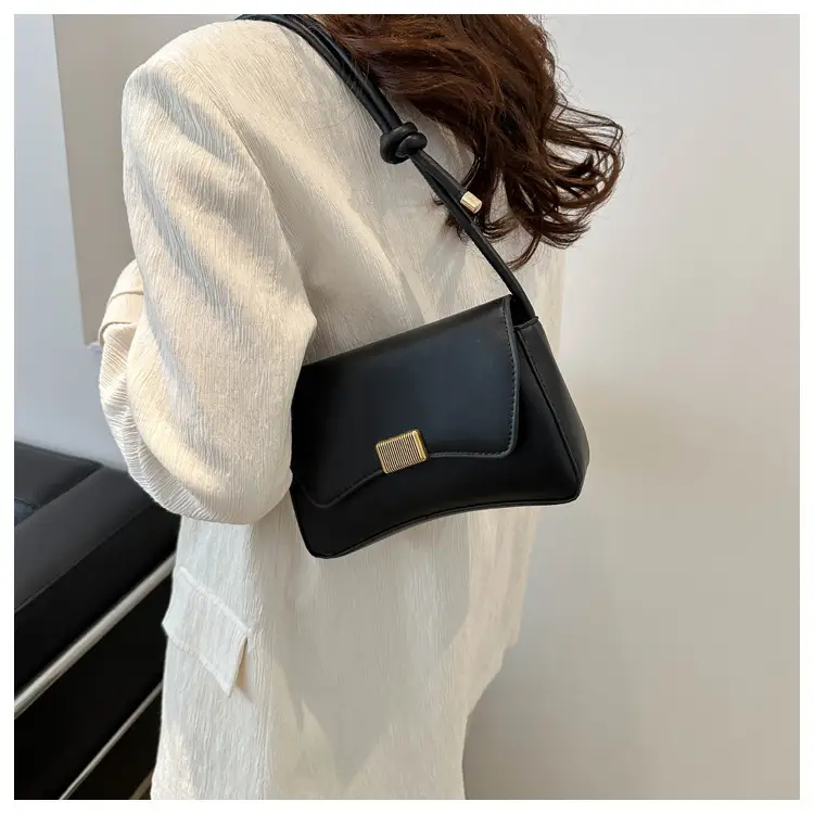 Black Lock Buckle Crossbody Bag for Women — feature 12