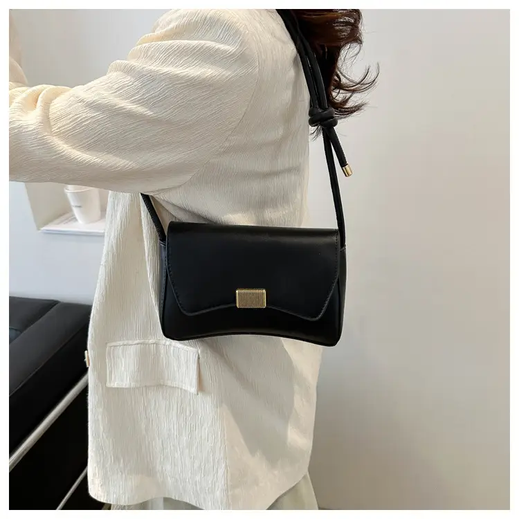 Black Lock Buckle Crossbody Bag for Women — feature 13