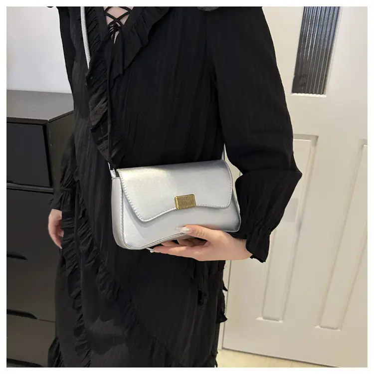 Black Lock Buckle Crossbody Bag for Women — feature 15