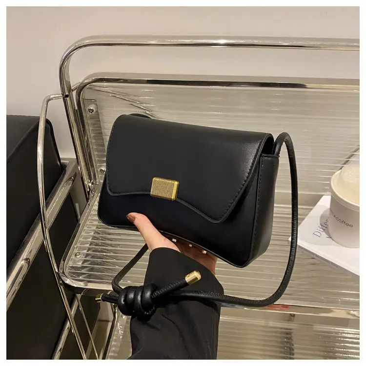 Black Lock Buckle Crossbody Bag for Women — feature 19