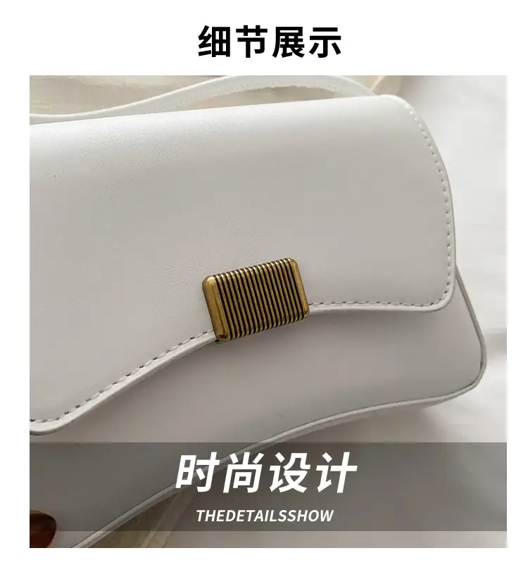 Black Lock Buckle Crossbody Bag for Women — feature 2