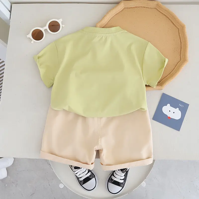 Boys Cartoon T-Shirt Shorts Set 2024