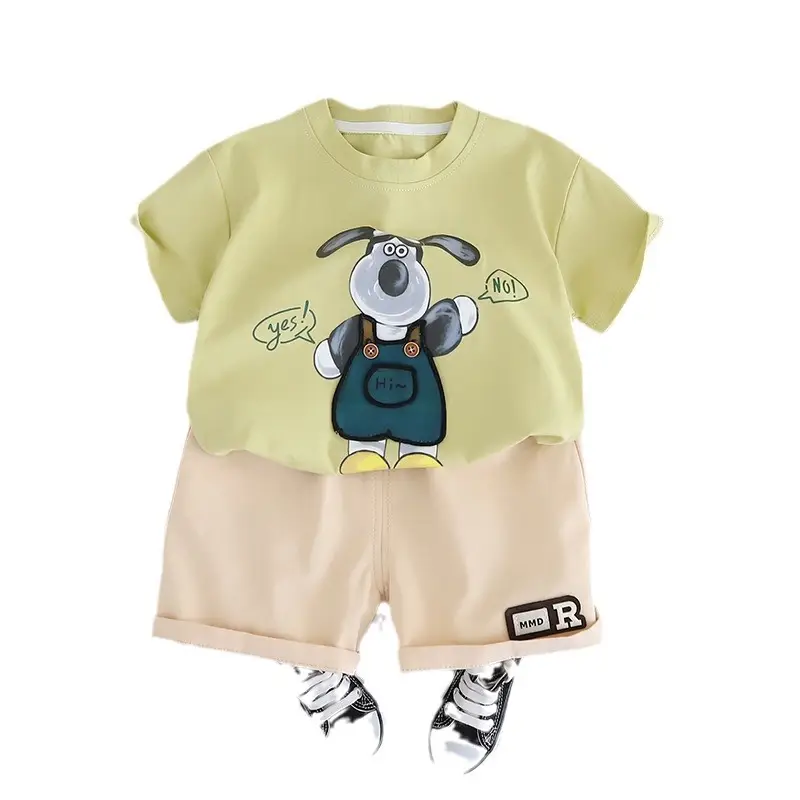 Boys Cartoon T-Shirt Shorts Set 2024