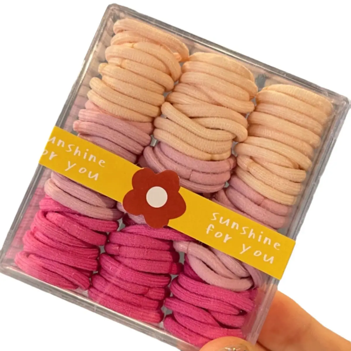 Rainbow Rubber Bands for Kids Hair Rope 90 Pcs - Image 10