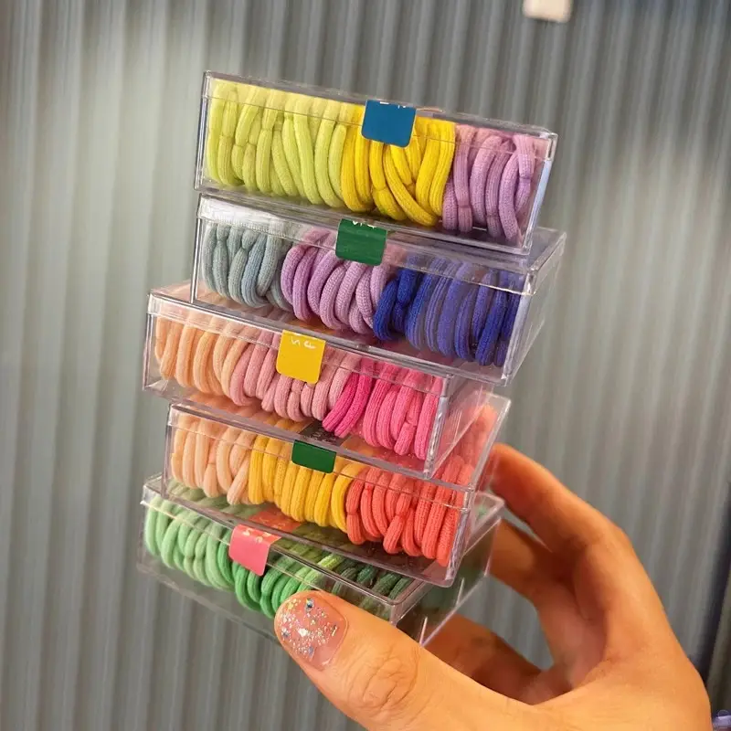 Rainbow Rubber Bands for Kids Hair Rope 90 Pcs — feature 3