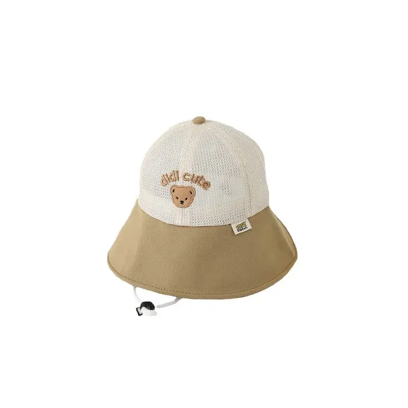 Quilan Kids Fisherman Cap Pink White Sunscreen Baseball Cap - Image 14
