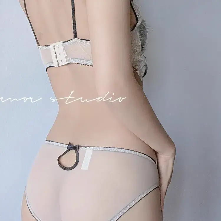 French Style Lace Underwear Women's Black White Large Chest