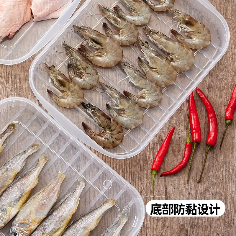 Japanese Style Fish Steak Fresh Box Refrigerator Bacon Sealed
