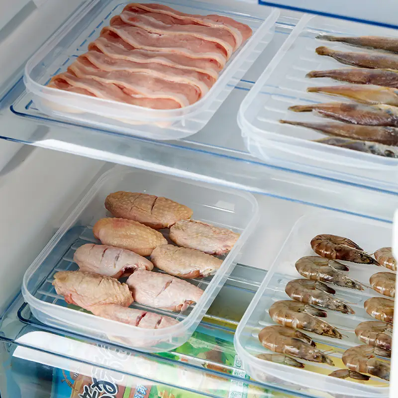 Japanese Style Fish Steak Fresh Box Refrigerator Bacon Sealed