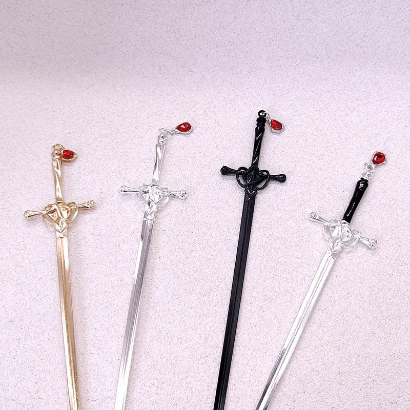 Antique Chinese Hairpin with Red Embroidery - Image 20