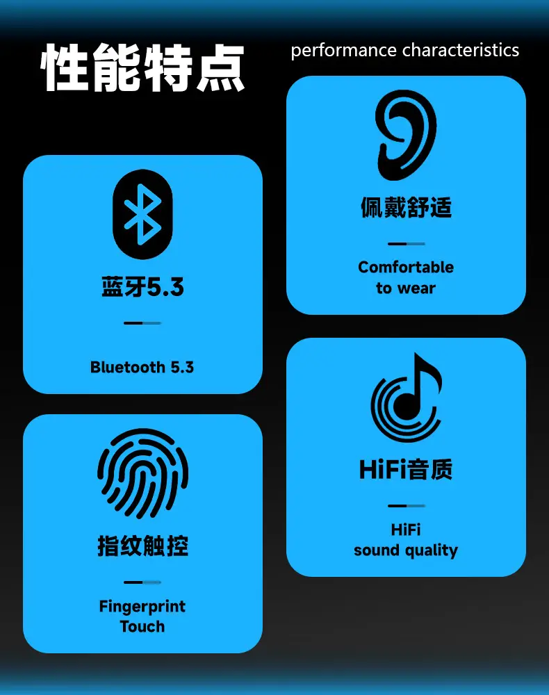 Customized Export Headphones Wireless Bluetooth Low Latency — feature 13