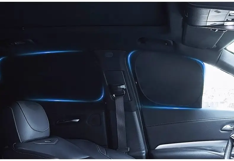 Dark Blue Full Blackout Car Curtains with Heat & Privacy Protection — feature 18