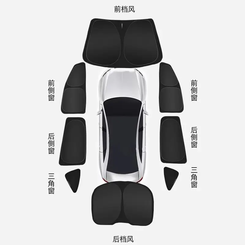 Dark Blue Full Blackout Car Curtains with Heat & Privacy Protection — feature 22