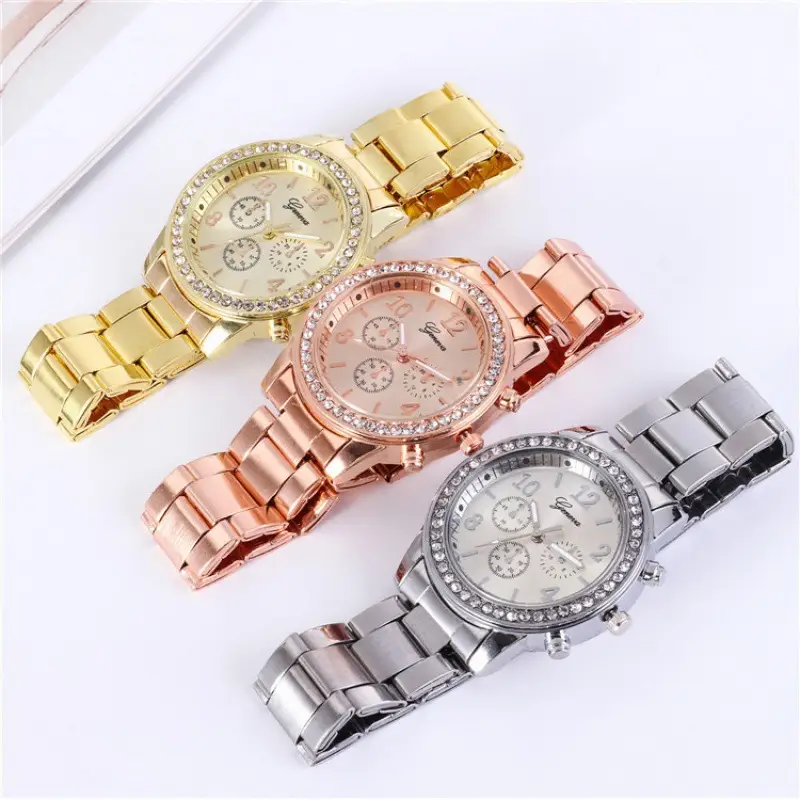 Genuide Diamond Encrusted Women's Quartz Watch - Image 6