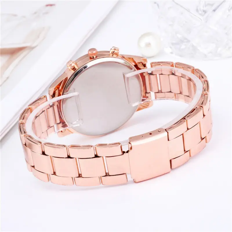Genuide Diamond Encrusted Women's Quartz Watch - Image 7
