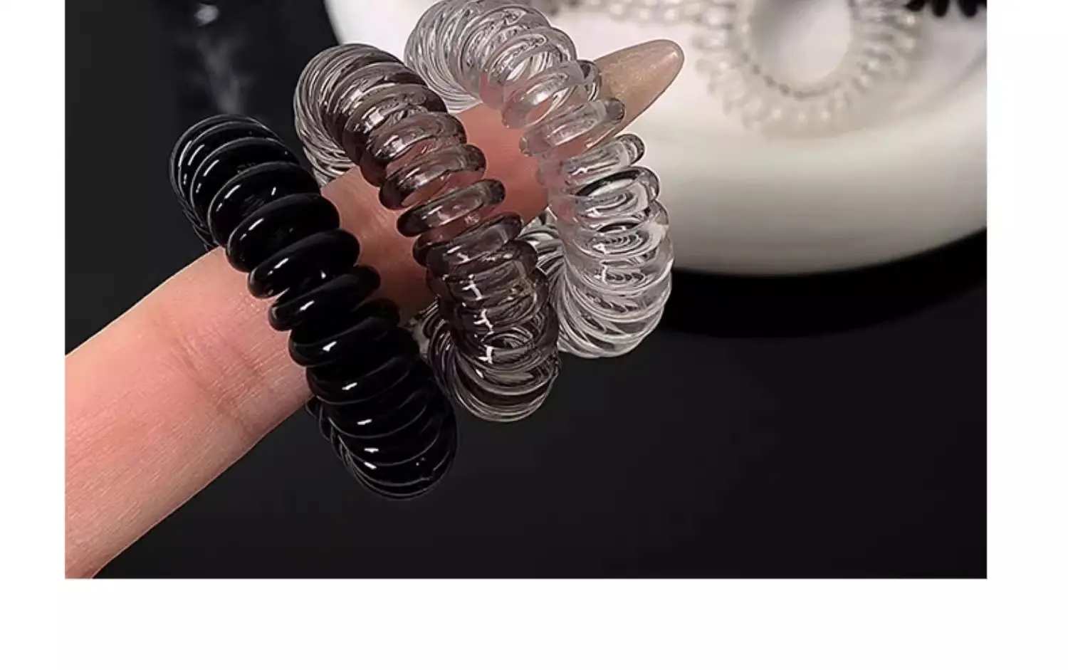 Women 2025 Classy Hair Ties with Glitter & Color — feature 19
