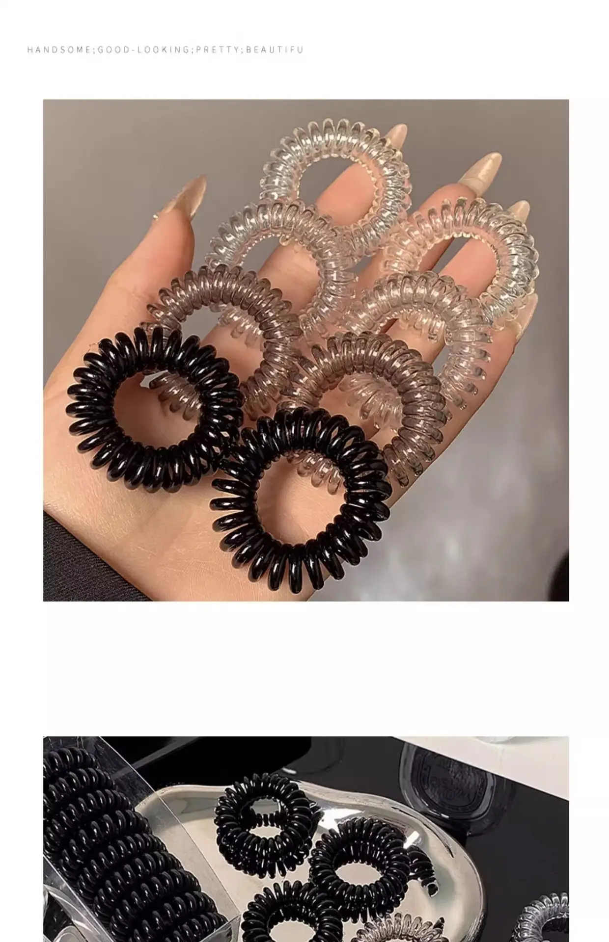 Women 2025 Classy Hair Ties with Glitter & Color — feature 21