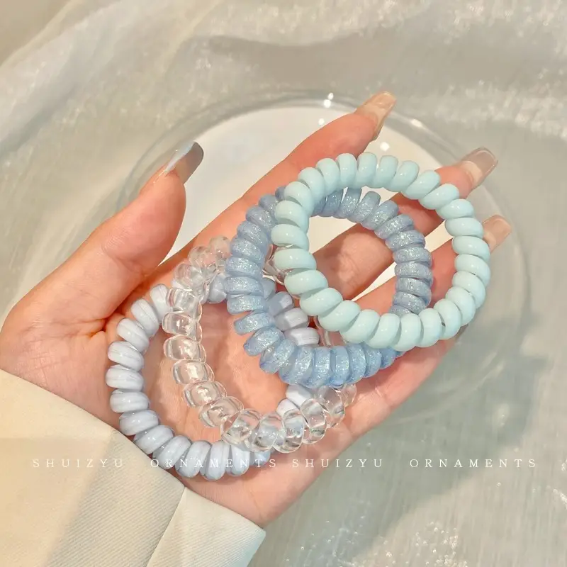 Women 2025 Classy Hair Ties with Glitter & Color - Image 9
