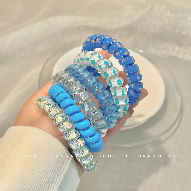 Women 2025 Classy Hair Ties with Glitter & Color - Image 11