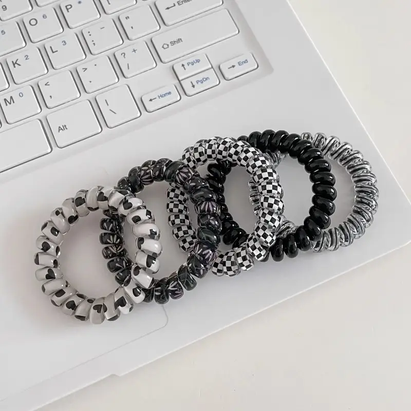 Women 2025 Classy Hair Ties with Glitter & Color - Image 5