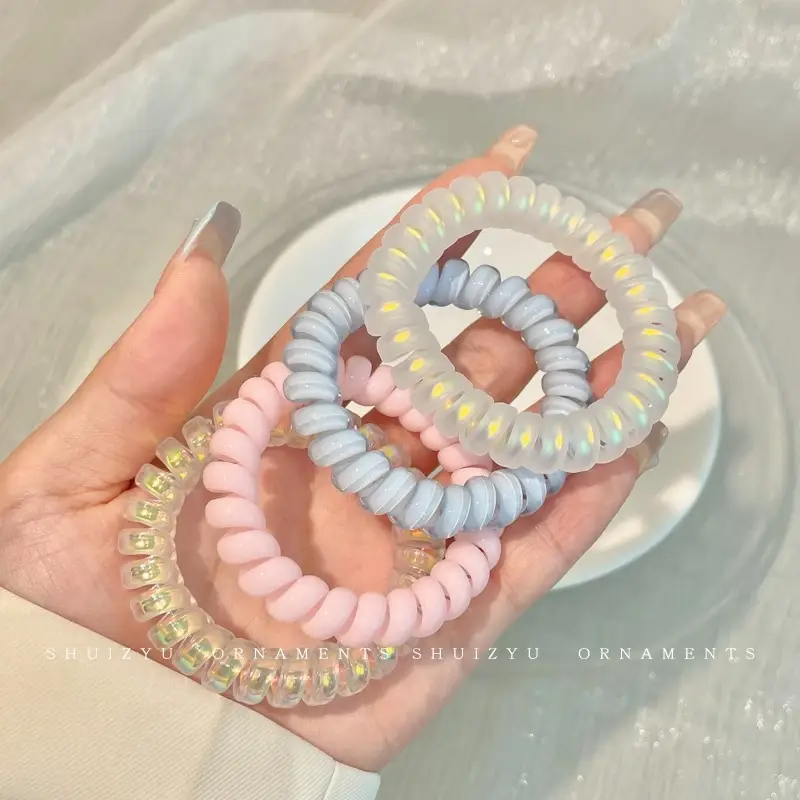 Women 2025 Classy Hair Ties with Glitter & Color - Image 7