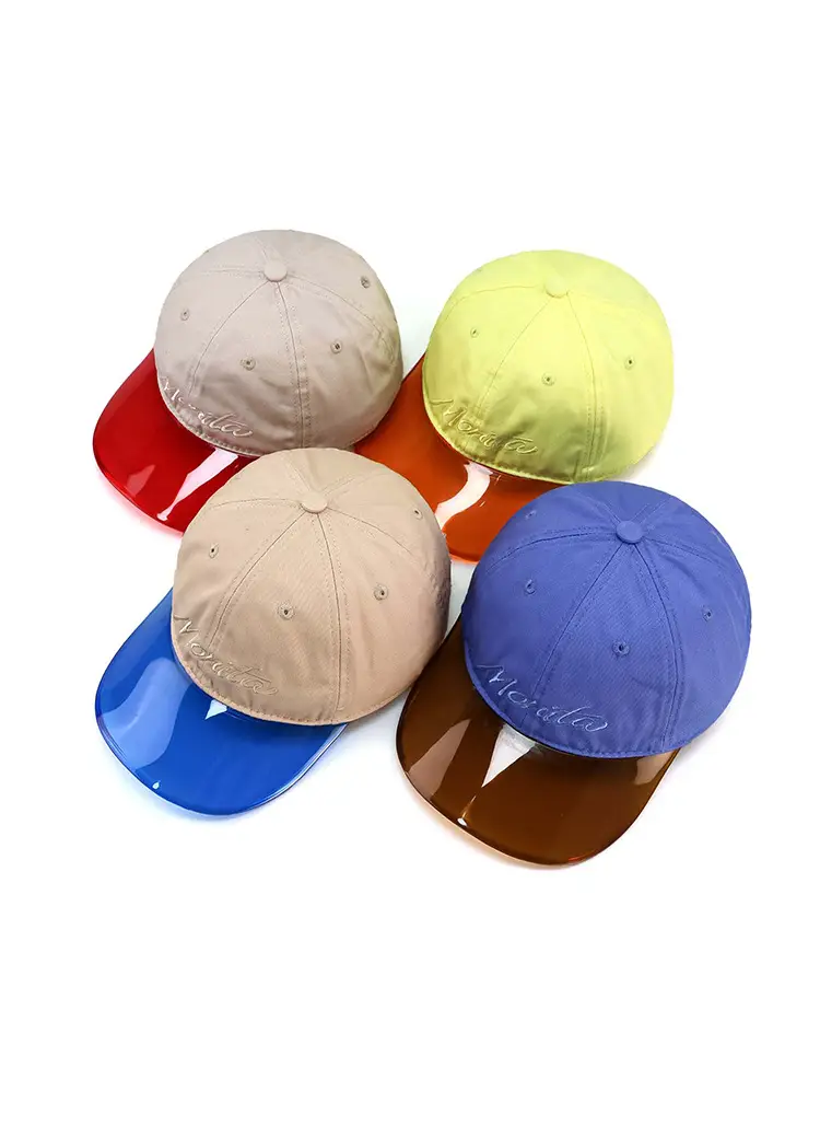 Women's Beige Red Flatback Sunblock Cap Set — feature 4
