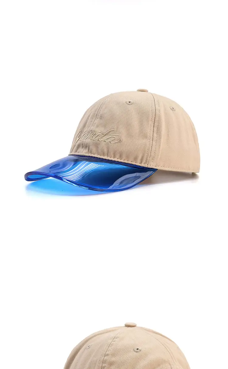 Women's Beige Red Flatback Sunblock Cap Set — feature 8