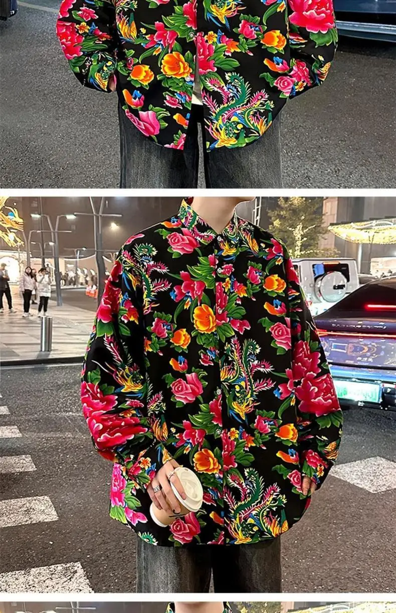 Northeastern Peony Flower Jacket Green Long Sleeve — feature 15