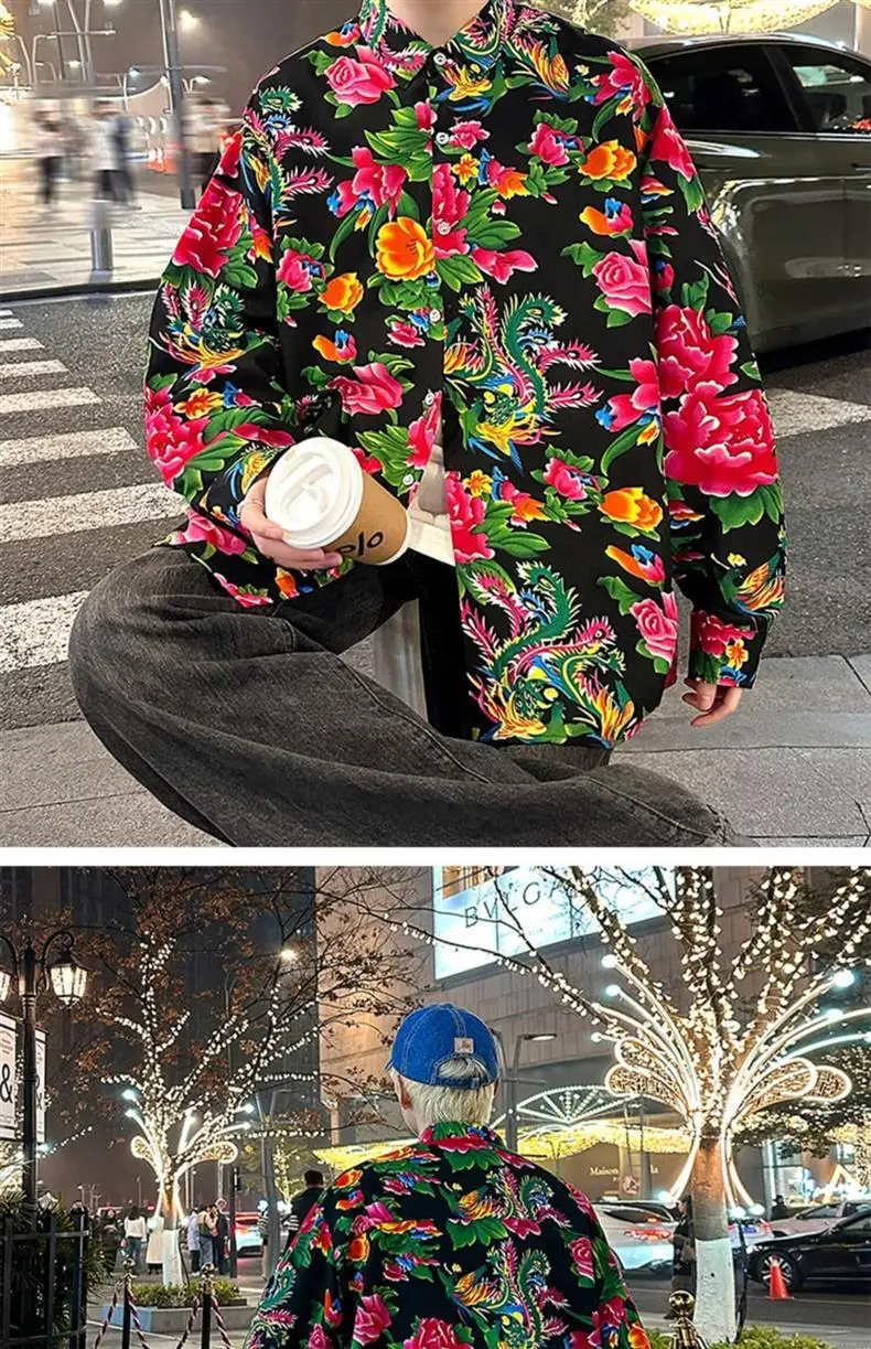 Northeastern Peony Flower Jacket Green Long Sleeve — feature 16