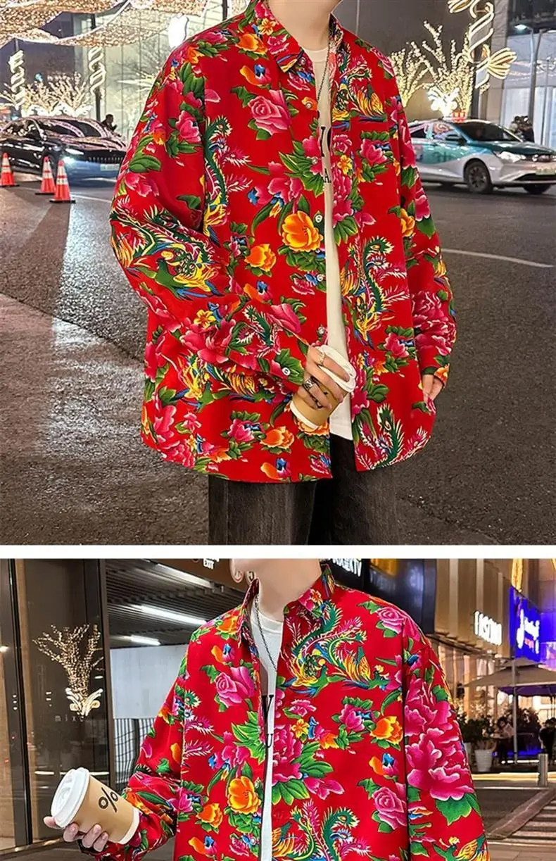 Northeastern Peony Flower Jacket Green Long Sleeve — feature 4