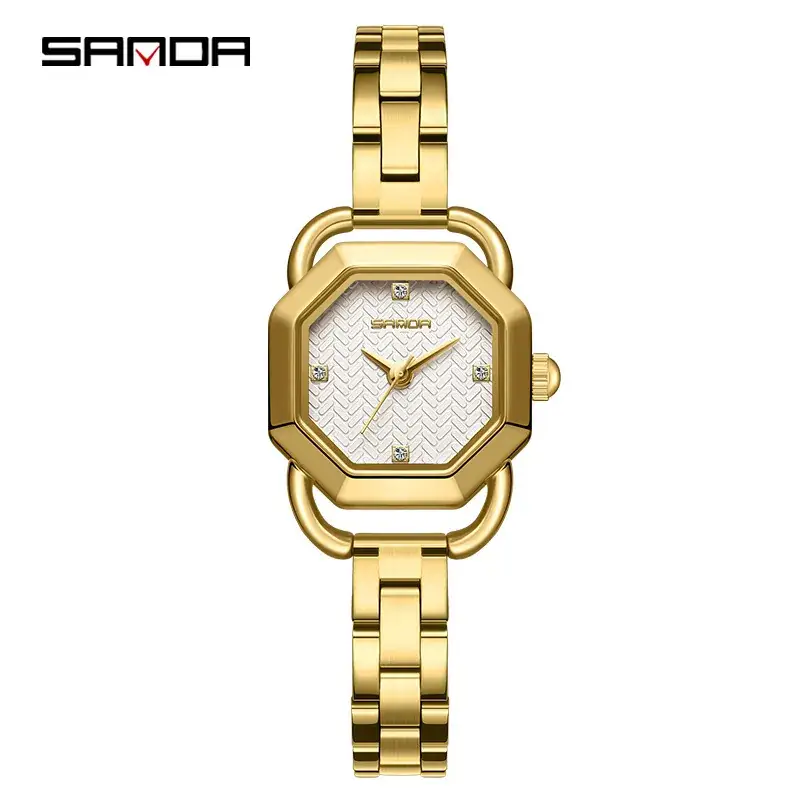 Sanda Women's Green Octagonal Quartz Watch - Image 21