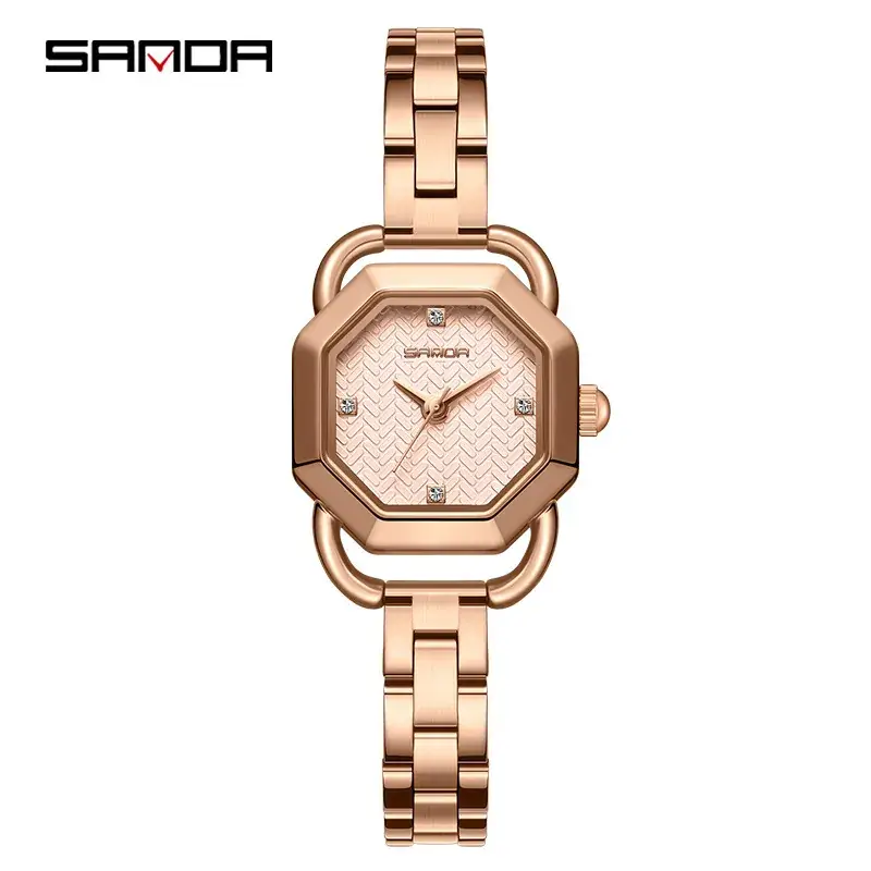 Sanda Women's Green Octagonal Quartz Watch - Image 22