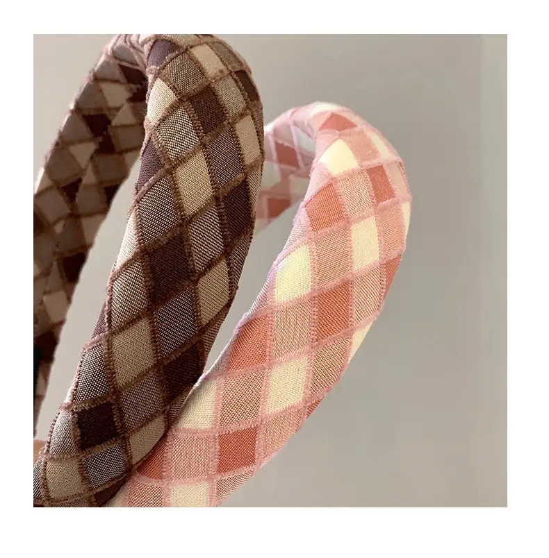 Plaid Wide-brim Hair Band for Women — feature 6