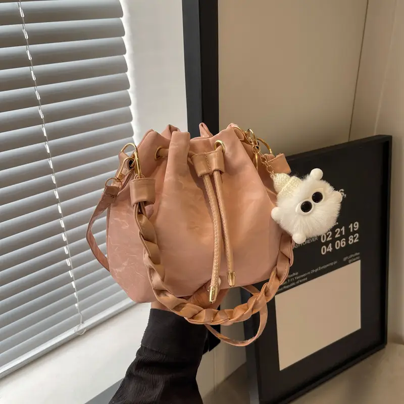Women's Drawstring Shoulder Bag 2024 Spring Summer - Image 12