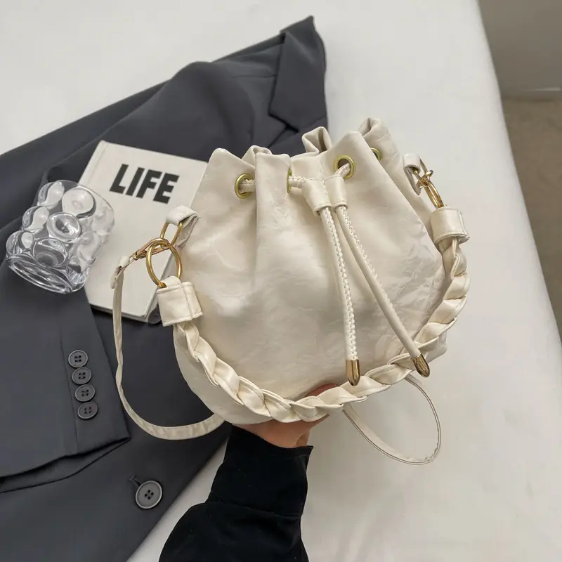 Women's Drawstring Shoulder Bag 2024 Spring Summer - Image 2