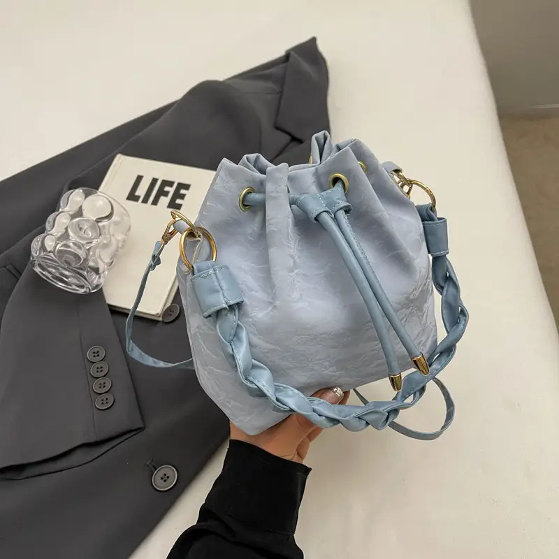 Women's Drawstring Shoulder Bag 2024 Spring Summer - Image 3