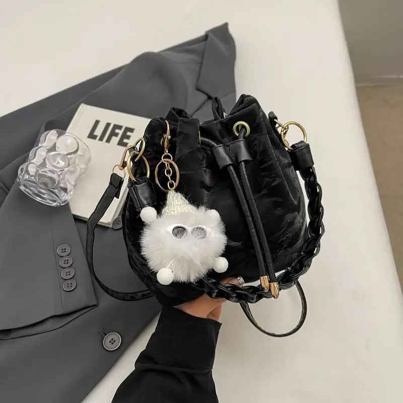 Women's Drawstring Shoulder Bag 2024 Spring Summer - Image 6