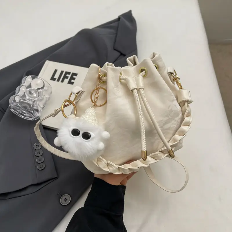 Women's Drawstring Shoulder Bag 2024 Spring Summer - Image 7