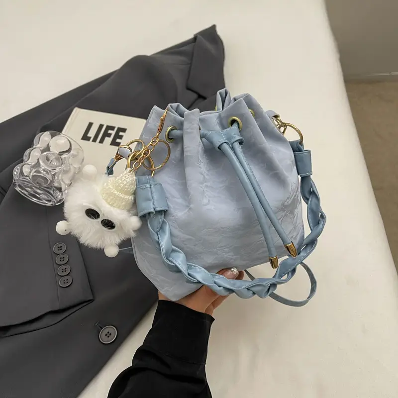 Women's Drawstring Shoulder Bag 2024 Spring Summer - Image 8